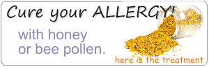 allergy can be cured with honey 