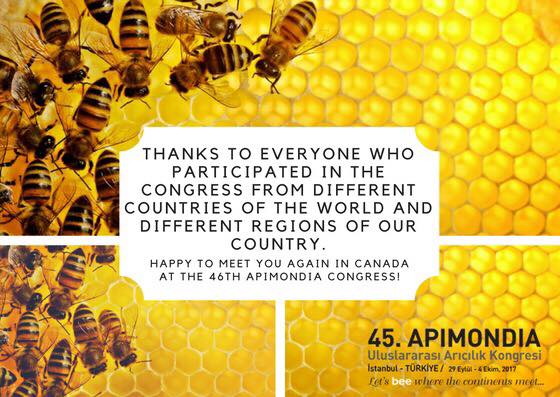 the 46 apimondia congress will be held in Canada in 2019