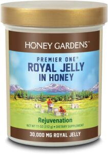 Royal Jelly in honey, available on Amazon