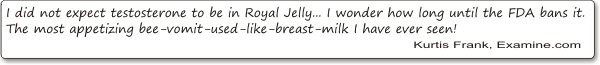 royal jelly contains testosteron