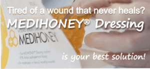 use medihoney for hard to heal wounds and ulcer foot