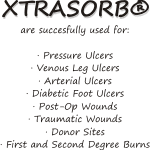 use xtrasorb dressing for chronic wounds