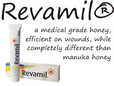 Revamil medical grade honey. Comparison to manuka honey.