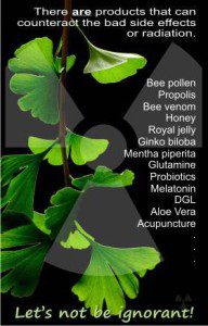 what are the products that can minimize the side effects from radiation