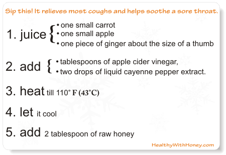 January’s health recipe. Treat your sore throat naturally.