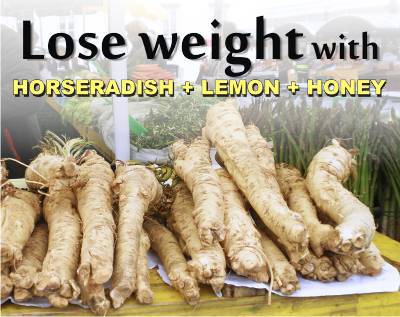 How to lose weight fast and naturally. See what are the horseradish benefits for health