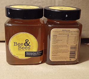 jar of rosemary honey found on Amazon