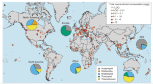 pesticides are present in honey