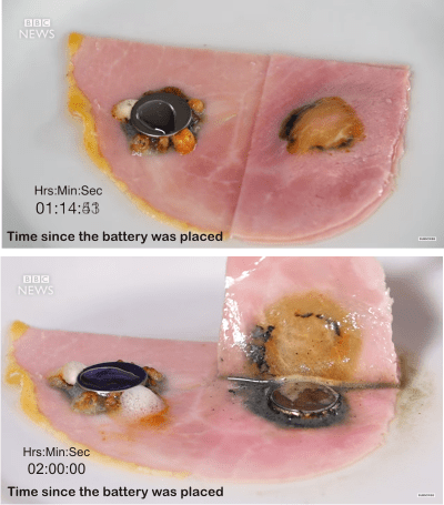 what happens if you put lithium battery on ham