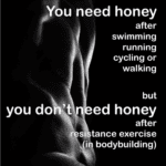 eat honey after your exercises