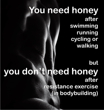 eat honey after your exercises