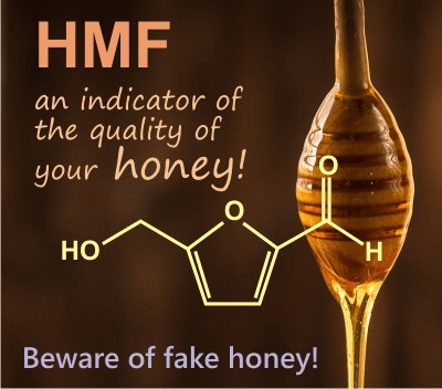 What is HMF? An indicator of fake honey or processed honey.