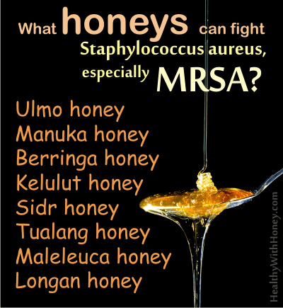 Honey is an effective natural treatment for MRSA infection. Which honeys have the highest antibacterial power?