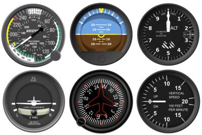 flying instruments that measure altitude